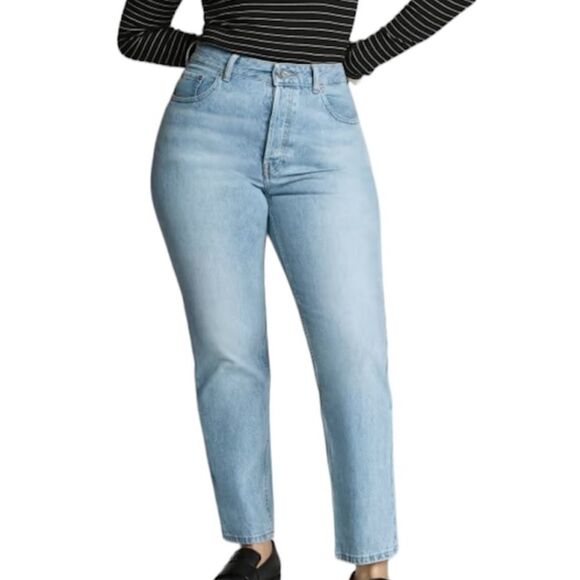 Everlane The Curvy 90’s Straight High Rise Ankle Jeans New Size 24 - Picture 1 of 14